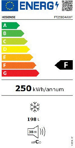 Hisense FT258D4AWF Καταψύκτης Μπαούλο 198lt