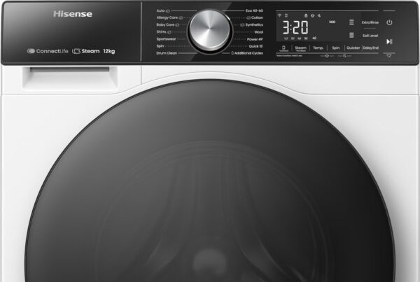 Hisense WF5S1243BW Πλυντήριο Ρούχων 12kg 1400 Στροφών