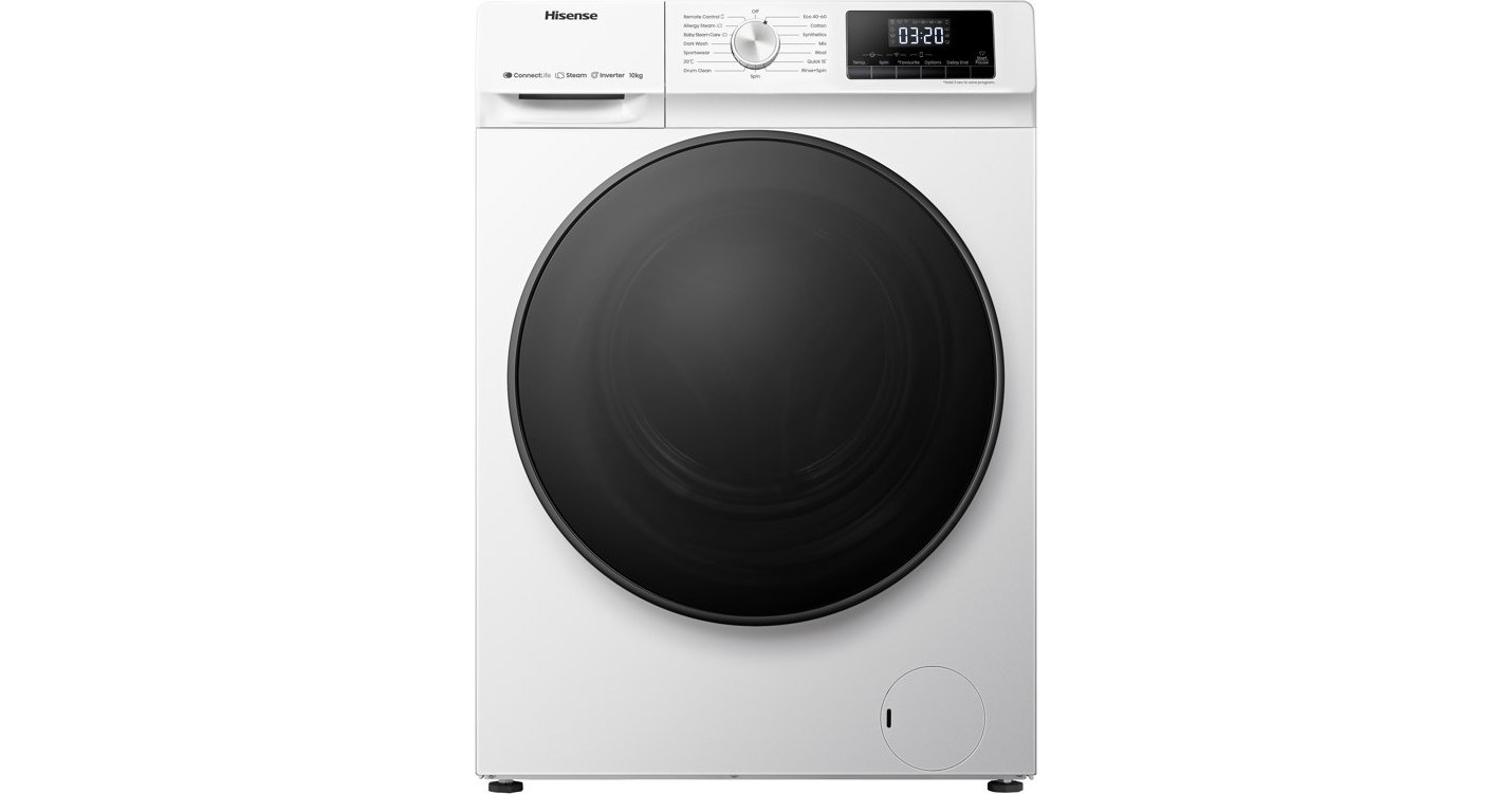 Hisense WFQA1014EVJMW Πλυντήριο Ρούχων 10kg 1400 Στροφών