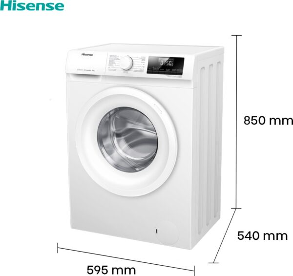 Hisense WFQP801419VM Πλυντήριο Ρούχων 8kg 1400 Στροφών