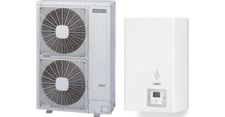 Hitachi Yutaki-S RWM-5.0NE / RAS-5WHNPE Αντλία Θερμότητας 14kW Μονοφασική Split