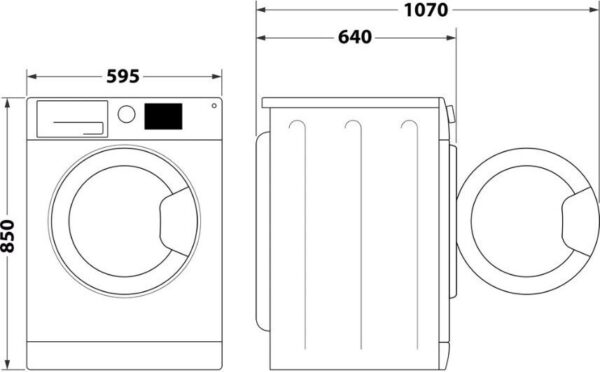 Hotpoint-Ariston AQ104D497SD Πλυντήριο Ρούχων 10kg 1351 Στροφών