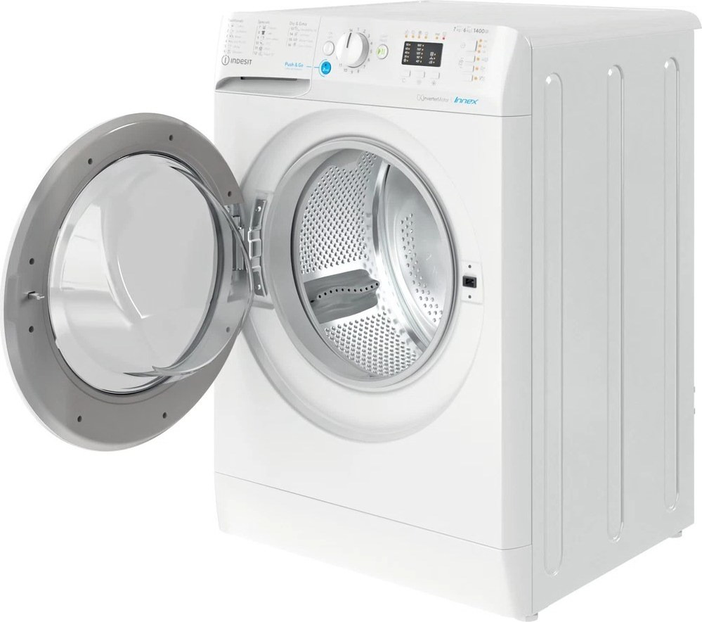 Indesit BDA 76435 9W EE Πλυντήριο Στεγνωτήριο Ρούχων 7kg / 6kg Ατμού 1400 Στροφές