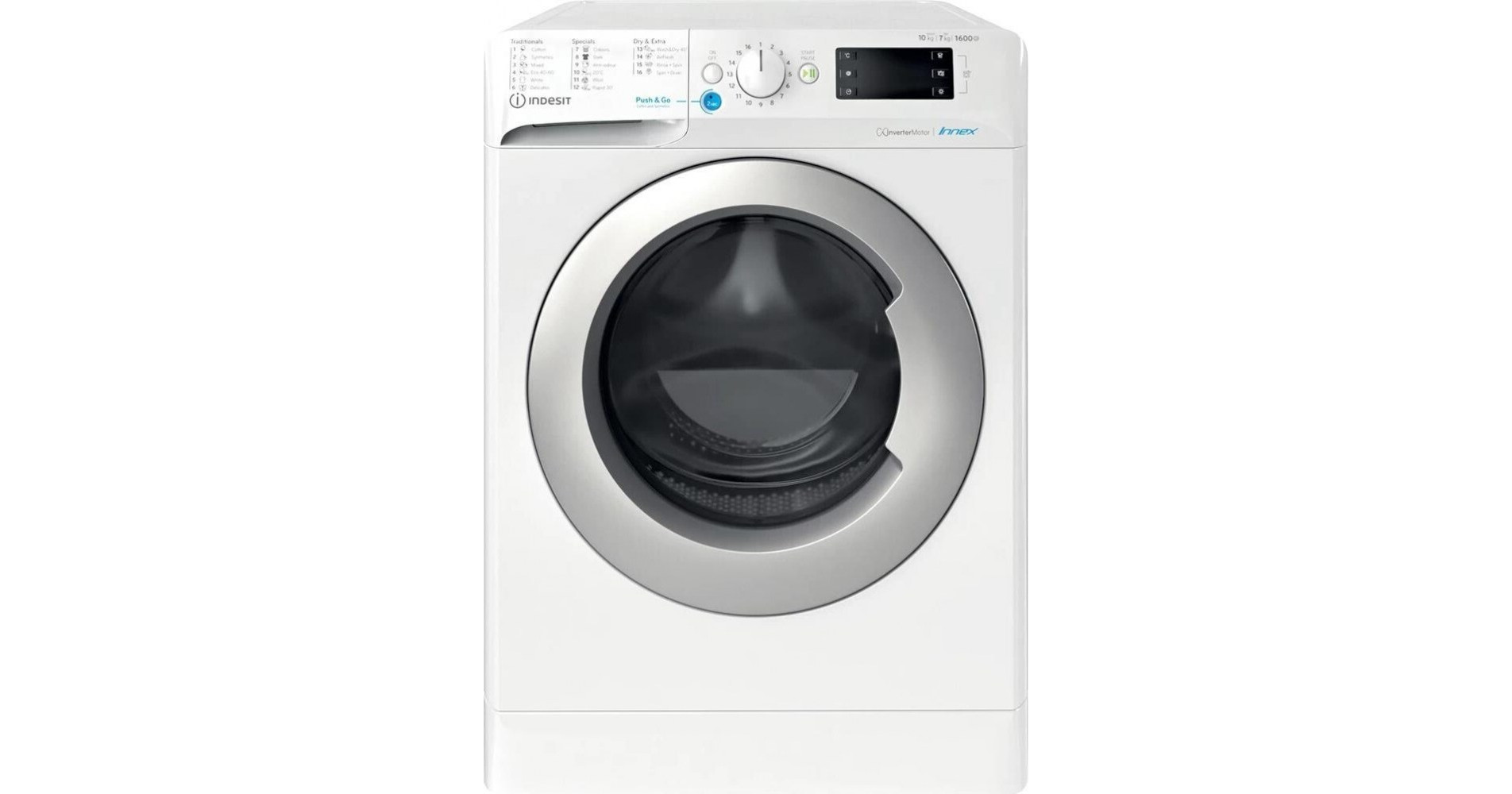 Indesit BDE 107624 8WS EE Πλυντήριο Στεγνωτήριο Ρούχων 10kg / 7kg 1600 Στροφές