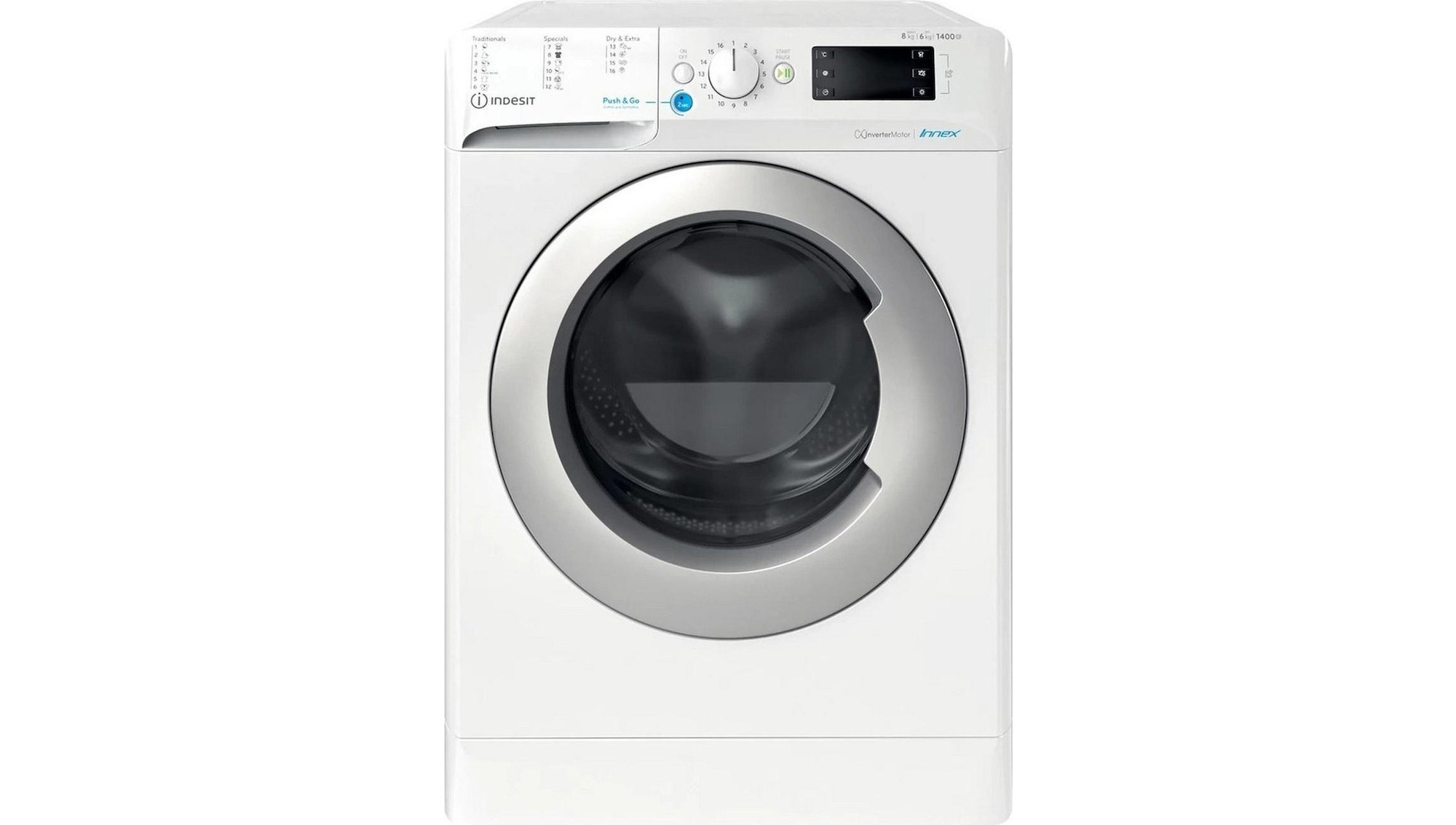 Indesit BDE 86435 9EWS EU Πλυντήριο Στεγνωτήριο Ρούχων 8kg / 6kg 1400 Στροφές