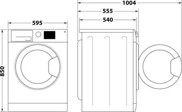 Indesit BDE 86435 9EWS EU Πλυντήριο Στεγνωτήριο Ρούχων 8kg / 6kg 1400 Στροφές