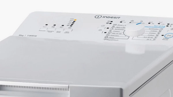 Indesit BTW L60300 EE/N Πλυντήριο Ρούχων Άνω Φόρτωσης 6kg 1000 Στροφών