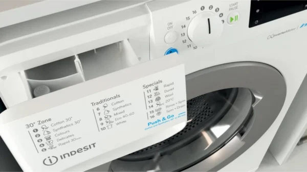 Indesit BWE 71283X WS EE N Πλυντήριο Ρούχων 7kg 1200 Στροφών