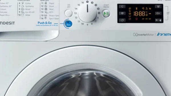 Indesit BWE 81285X W EE N Πλυντήριο Ρούχων 8kg 1200 Στροφών