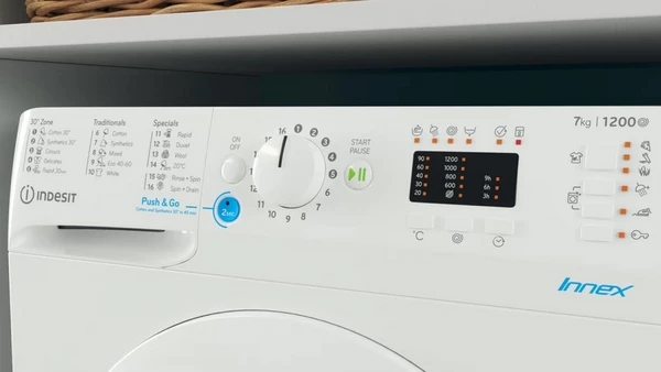 Indesit BWSA 71251 W EE N Πλυντήριο Ρούχων 7kg 1200 Στροφών