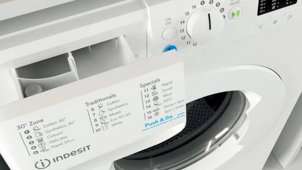 Indesit BWSA 71251 W EE N Πλυντήριο Ρούχων 7kg 1200 Στροφών