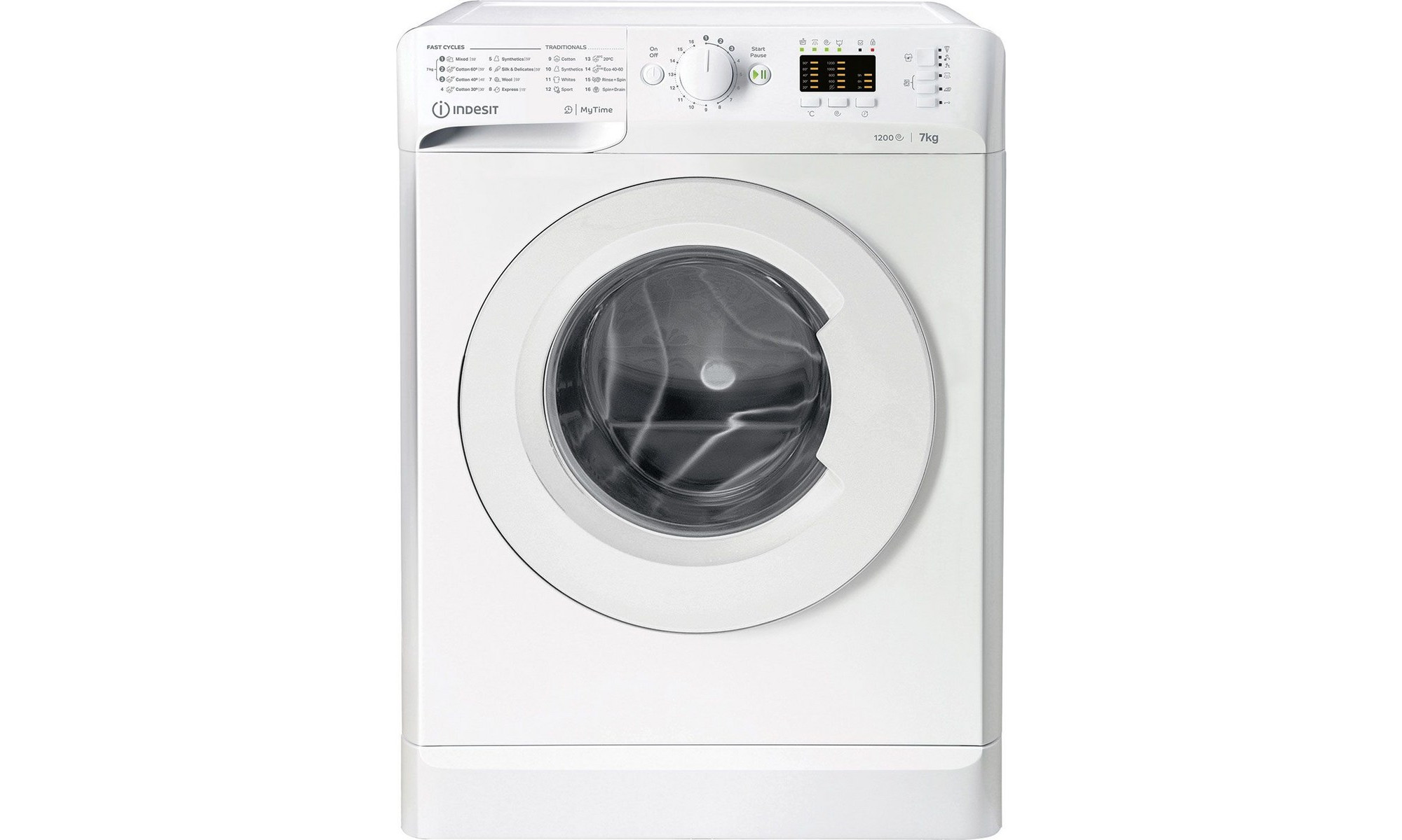 Indesit MTWA 71252 W EE Πλυντήριο Ρούχων 7kg 1200 Στροφών