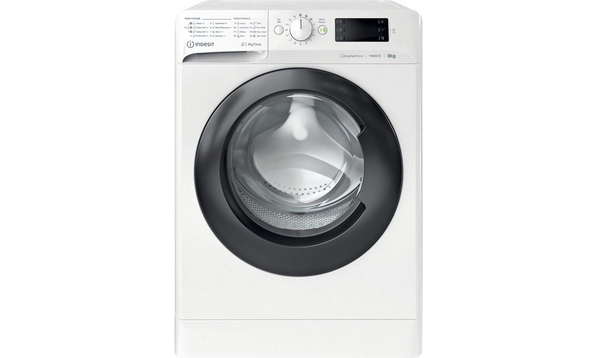 Indesit MTWE 81495 WK EE Πλυντήριο Ρούχων 8kg 1400 Στροφών