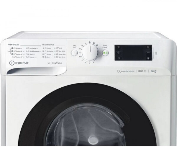 Indesit MTWSE 61294 WK EE Πλυντήριο Ρούχων 6kg 1200 Στροφών