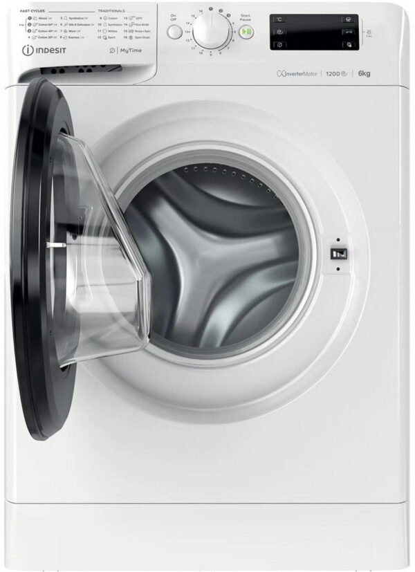 Indesit MTWSE 61294 WK EE Πλυντήριο Ρούχων 6kg 1200 Στροφών