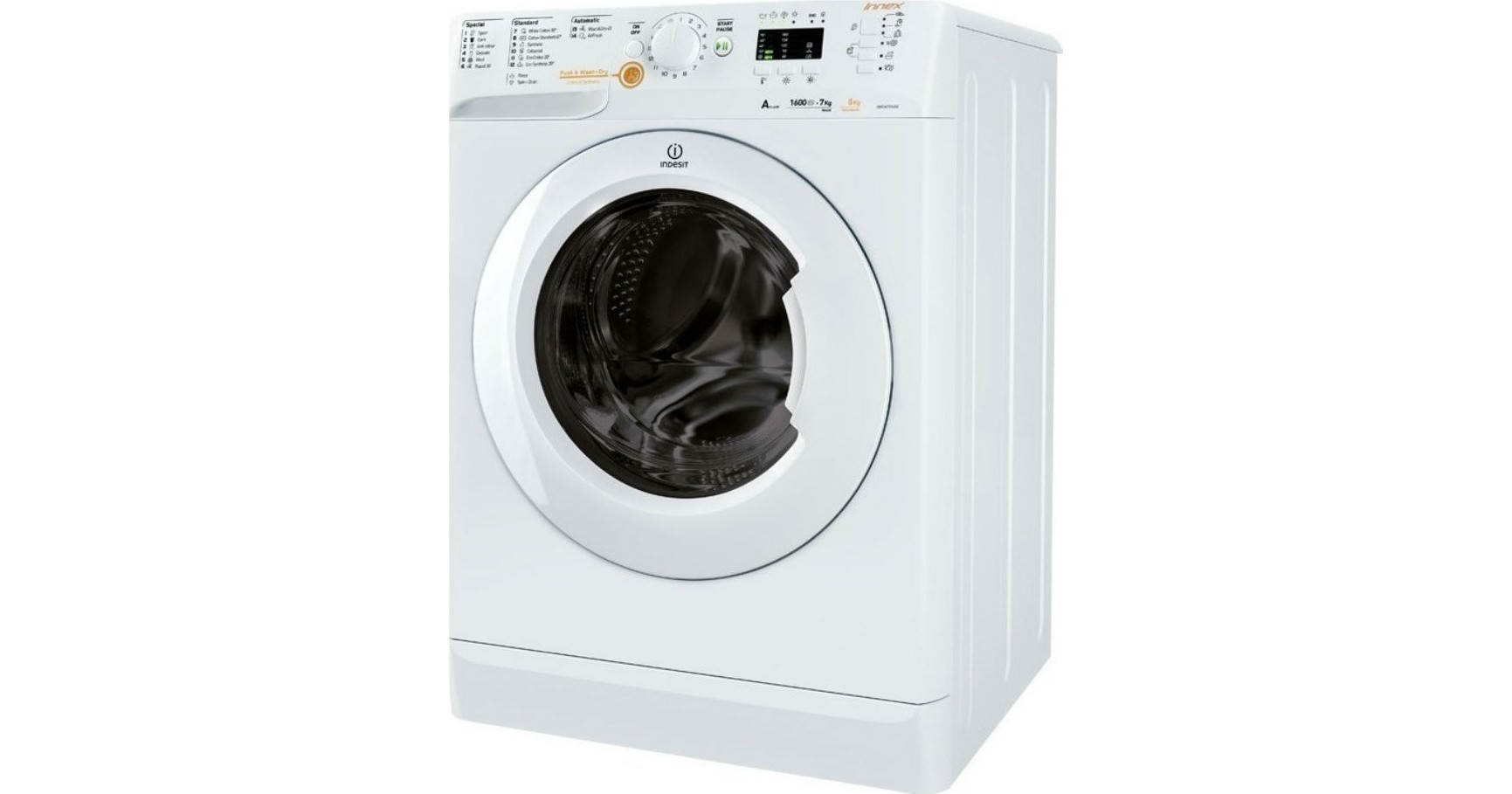 Indesit XWDA 751680X W Πλυντήριο Στεγνωτήριο Ρούχων 7kg / 5kg 1600 Στροφές