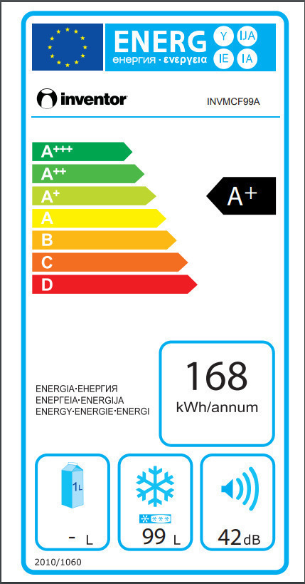 Inventor INVMCF99A Καταψύκτης Μπαούλο 99lt