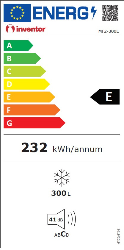 Inventor MF2-300E Καταψύκτης Μπαούλο 300lt