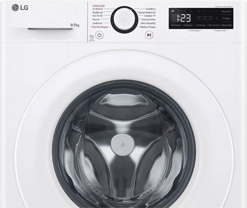 LG D2R3S08NSWW Πλυντήριο Στεγνωτήριο Ρούχων 8kg / 5kg Ατμού 1200 Στροφές