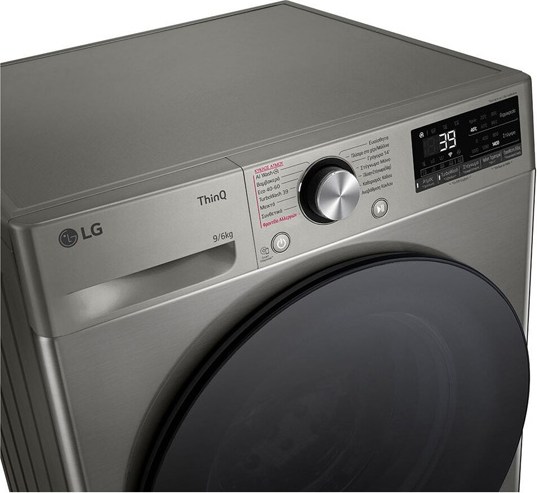 LG D4R7009TSSB Πλυντήριο Στεγνωτήριο Ρούχων 9kg / 6kg Ατμού 1400 Στροφές