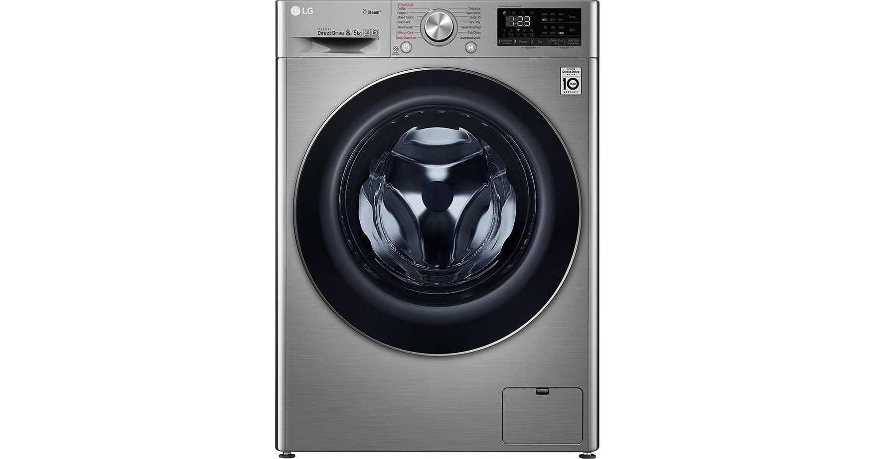 LG F4DV408S2T Πλυντήριο Στεγνωτήριο Ρούχων 8kg / 5kg Ατμού 1400 Στροφές