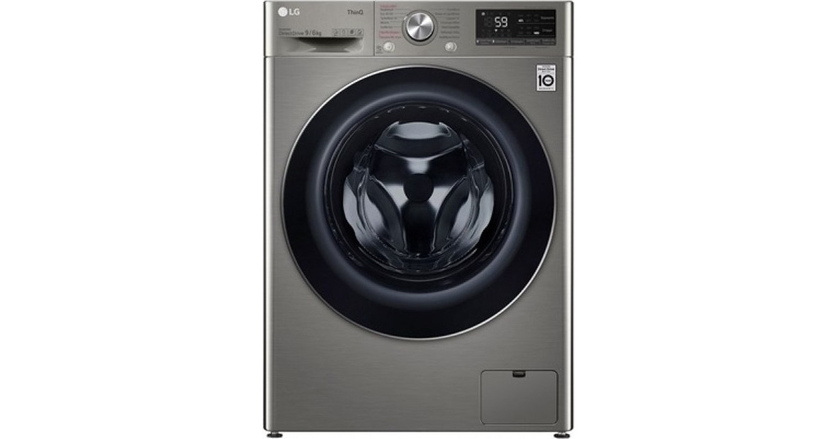 LG F4DV509S2PE Πλυντήριο Στεγνωτήριο Ρούχων 9kg / 6kg Ατμού 1400 Στροφές