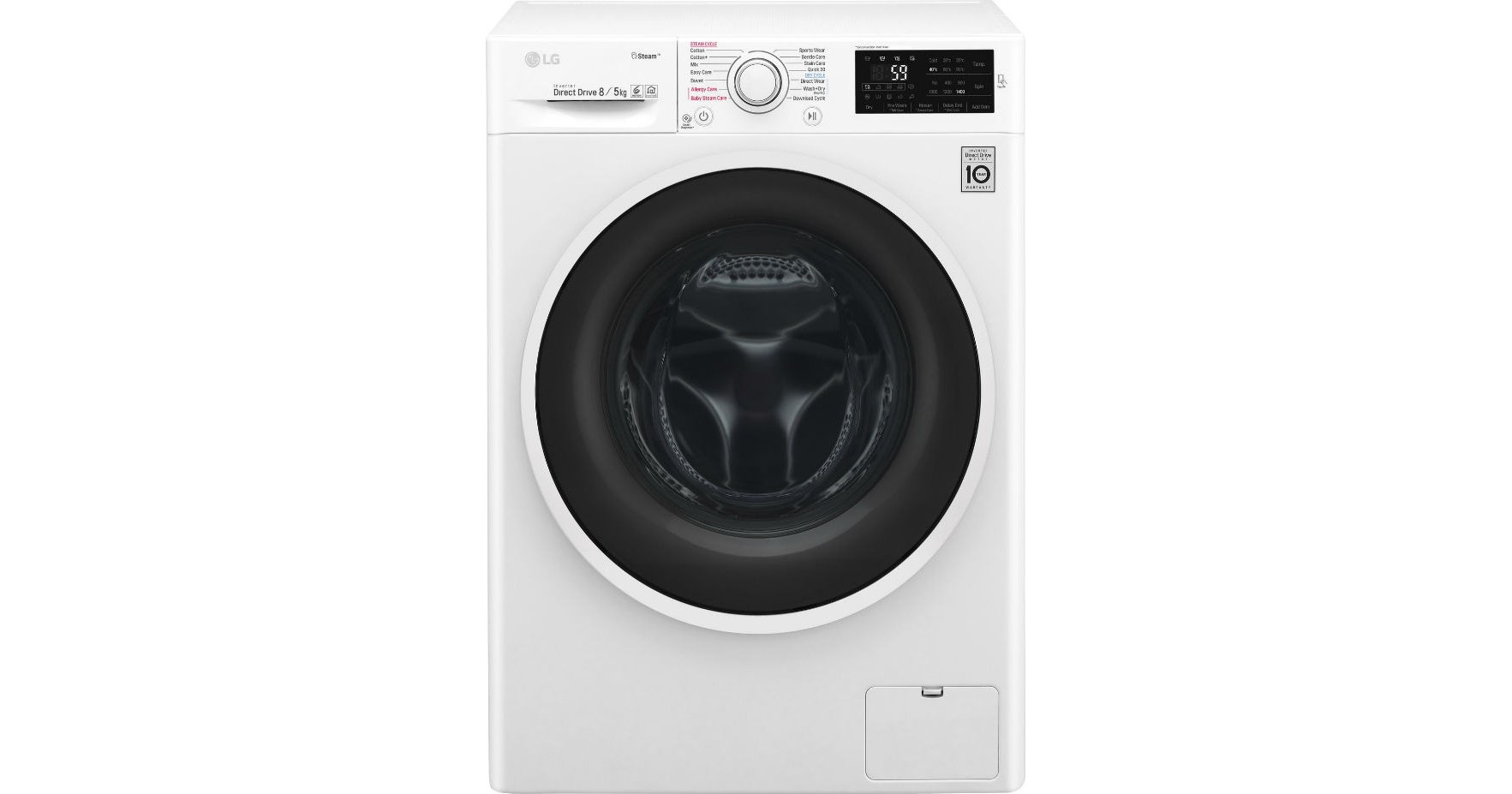 LG F4J6TG0W Πλυντήριο Στεγνωτήριο Ρούχων 8kg / 5kg Ατμού 1400 Στροφές