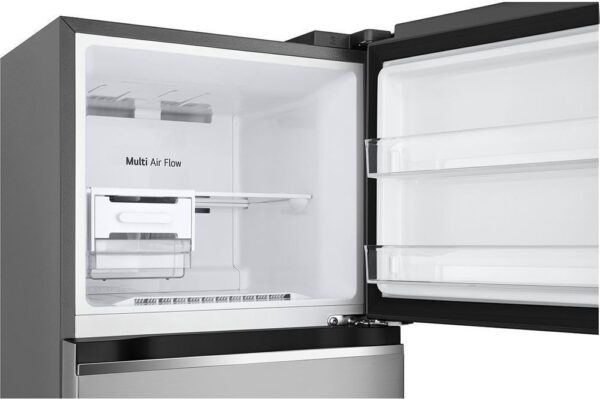 LG GTBV20PYGKD Δίπορτο Ψυγείο 266lt Full No Frost Υ168xΠ55.5xΒ63.7cm Inox