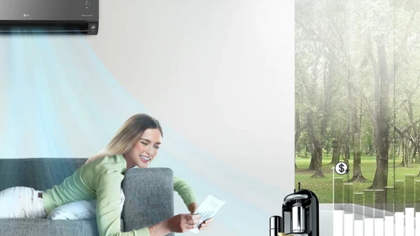 LG Mirror ArtCool AC09BK Κλιματιστικό Inverter 9000 BTU A++/A++ με Ιονιστή και Wi-Fi