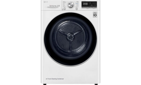 LG RC80V9AV3W Στεγνωτήριο Ρούχων 8kg A+++ με Αντλία Θερμότητας