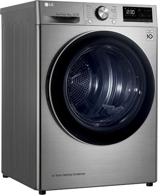 LG RC80V9EV2W Στεγνωτήριο Ρούχων 8kg A+++ με Αντλία Θερμότητας