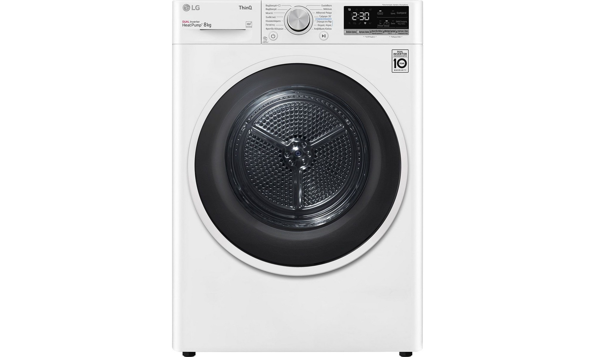 LG RH80V9AVHN Στεγνωτήριο Ρούχων 8kg A+++