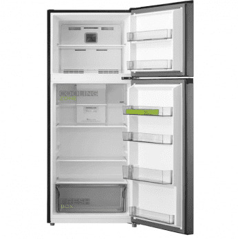 Midea MDRT385MTF46 Δίπορτο Ψυγείο 266lt No Frost Υ165.7xΠ54.5xΒ61cm Inox