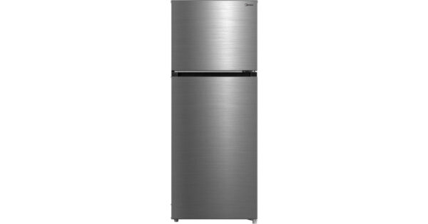 Midea MDRT385MTF46 Δίπορτο Ψυγείο 266lt No Frost Υ165.7xΠ54.5xΒ61cm Inox