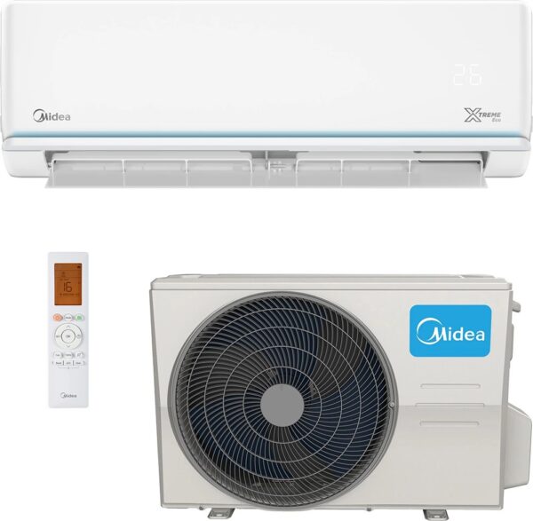 Midea Xtreme AG2Eco-09NXD0-I/AG2Eco-09N8D0-O Κλιματιστικό Inverter 9000 BTU A++/A+++ με Ιονιστή και Wi-Fi