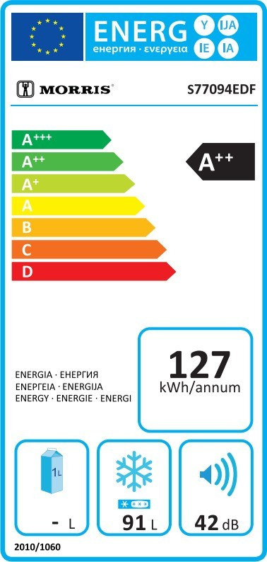 Morris S77094EDF Καταψύκτης Μπαούλο 93lt