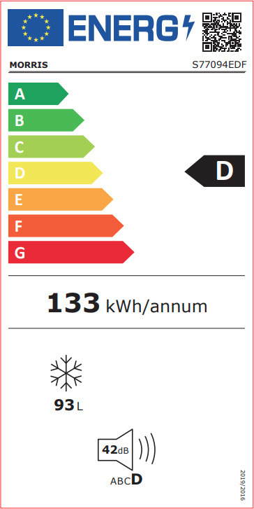 Morris S77094EDF Καταψύκτης Μπαούλο 93lt