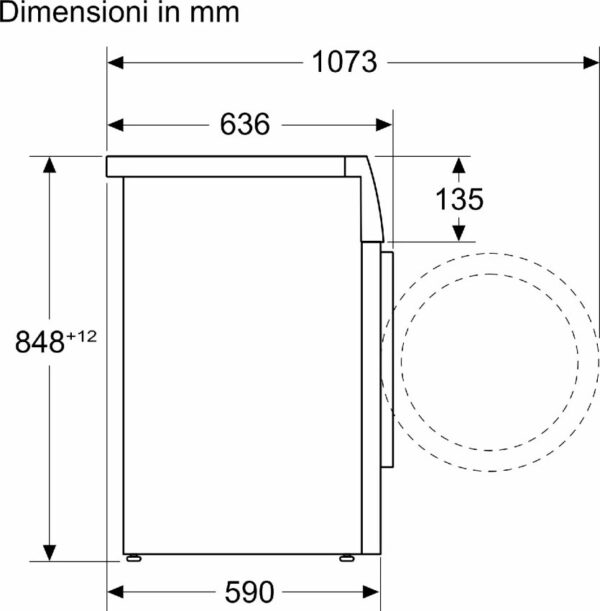 Neff W744GX0EU Πλυντήριο Ρούχων 9kg 1400 Στροφών