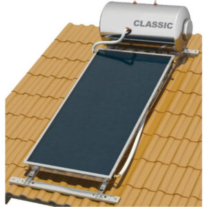 Nobel Classic Ηλιακός Θερμοσίφωνας 200lt 2.6m² Inox Τριπλής Ενέργειας Κεραμοσκεπής για Αντλία Θερμότητας