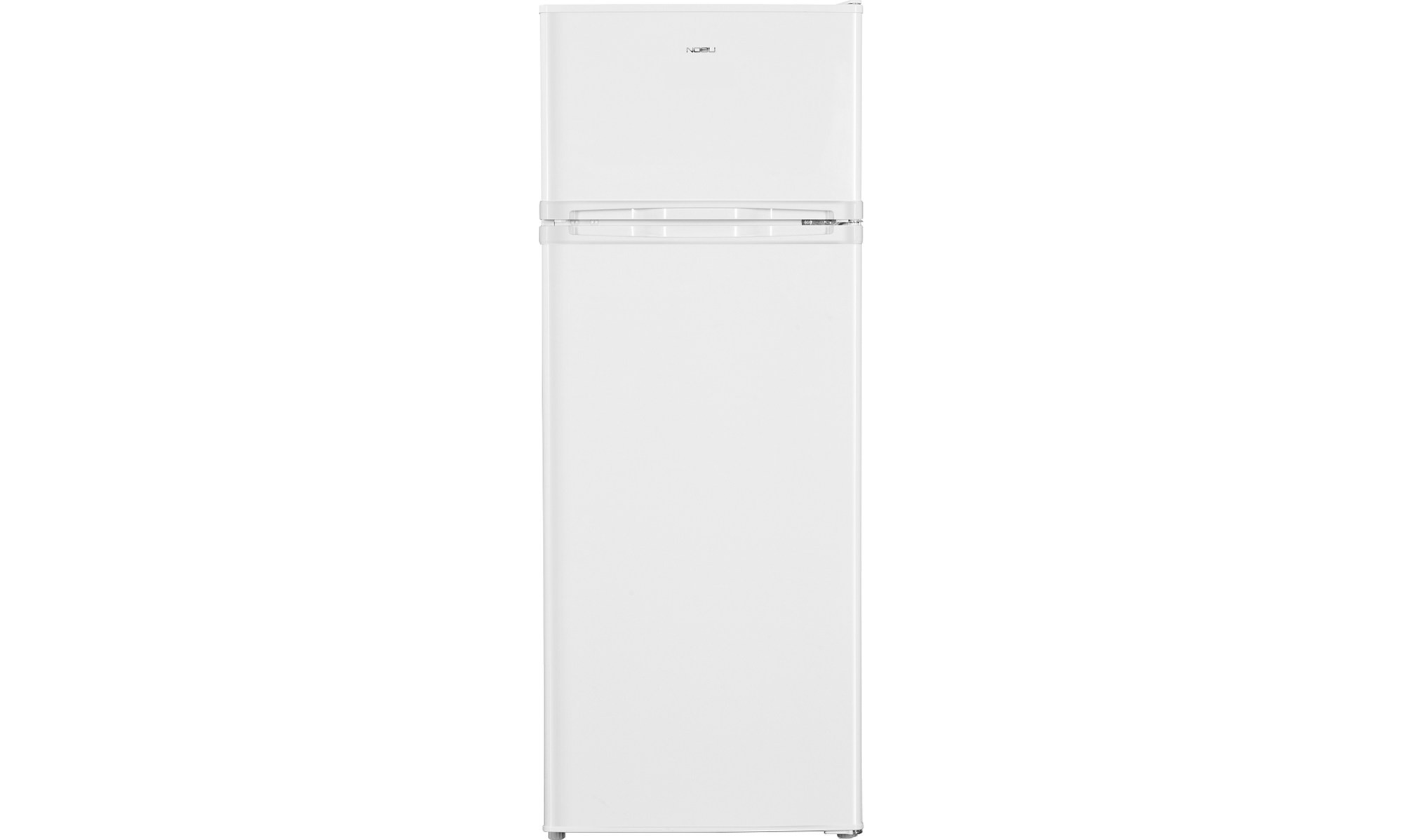 Nobu NB143W Δίπορτο Ψυγείο 206lt Υ143cmxΠ54.5cmxΒ55.5cm Λευκό