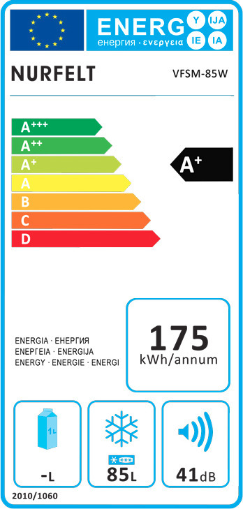 Nurfelt VFSM-85W Καταψύκτης Μπαούλο 109lt