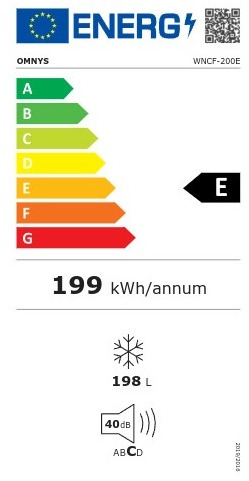 Omnys WNCF-200E Καταψύκτης Μπαούλο 198lt