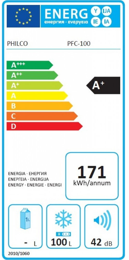 Philco PFC-100 Καταψύκτης Μπαούλο 98lt