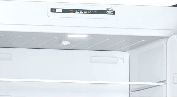 Pitsos PKNT55NWFB Δίπορτο Ψυγείο 453lt Full No Frost Υ186xΠ70xΒ74.5cm Inox