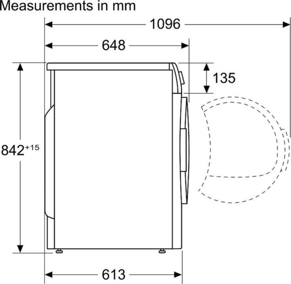 Pitsos WT231G99 Στεγνωτήριο Ρούχων 8kg A+ με Αντλία Θερμότητας