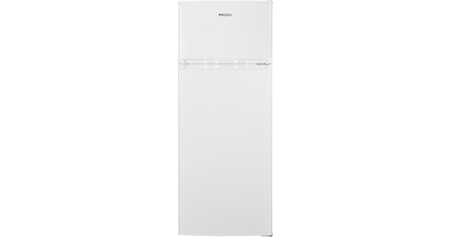 Robin CRT-2260 Δίπορτο Ψυγείο 206lt Υ143cmxΠ54.5cmxΒ55.5cm Inox