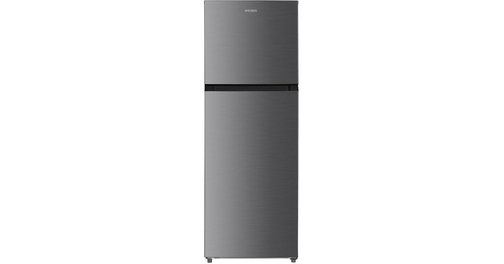 Robin RT-456 Δίπορτο Ψυγείο 334lt Full No Frost Υ170cmxΠ60cmxΒ67cm Inox