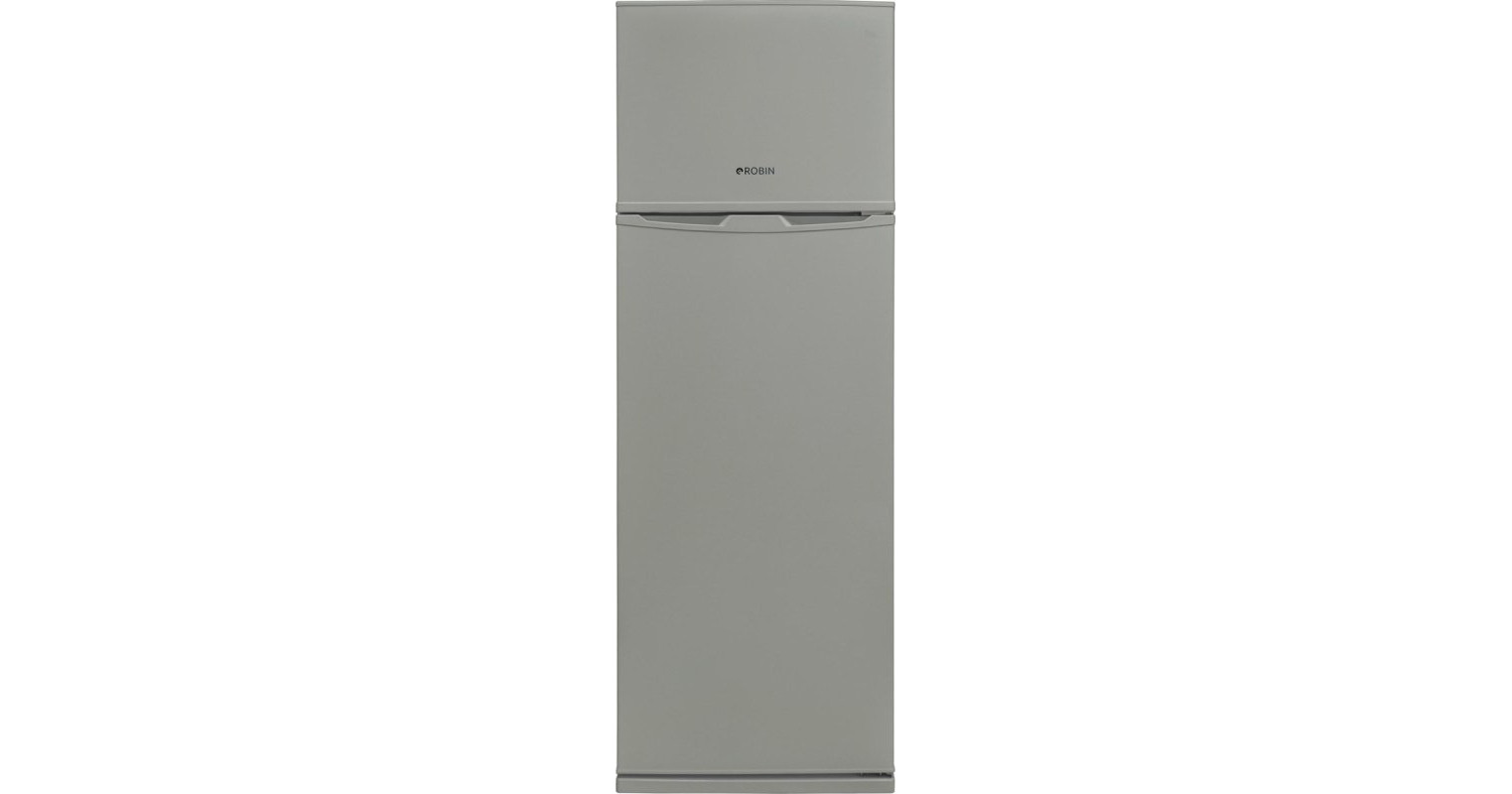 Robin RT-460 Δίπορτο Ψυγείο Full No Frost Υ168.5xΠ70xΒ70cm Inox