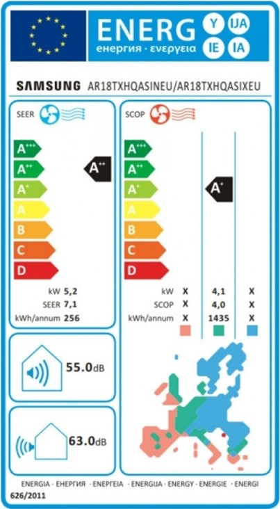 Samsung AR18BXHQASINEU/AR18BXHQASIXEU Κλιματιστικό Inverter 18000 BTU A++/A+