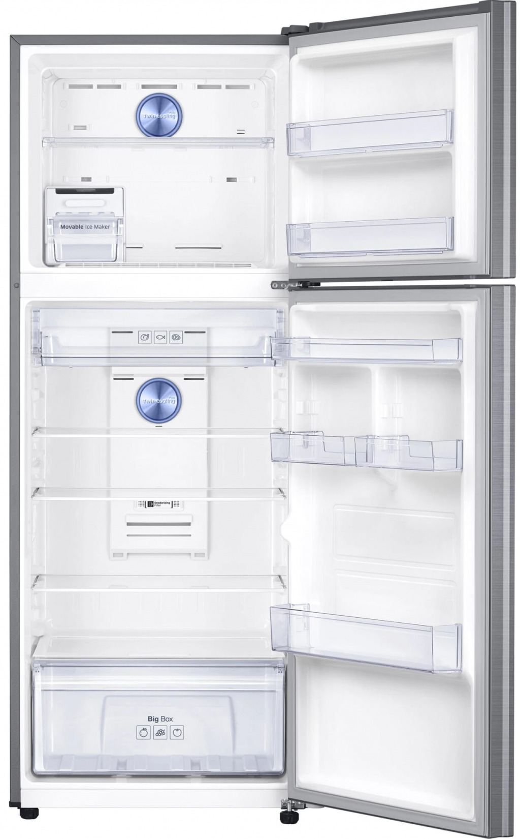 Samsung RT38K553PS9/EO Δίπορτο Ψυγείο 384lt No Frost Υ178.5xΠ67.5xΒ66.8cm Inox